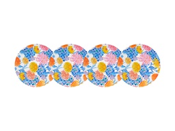 4er-Set Melaminteller SUNBURST