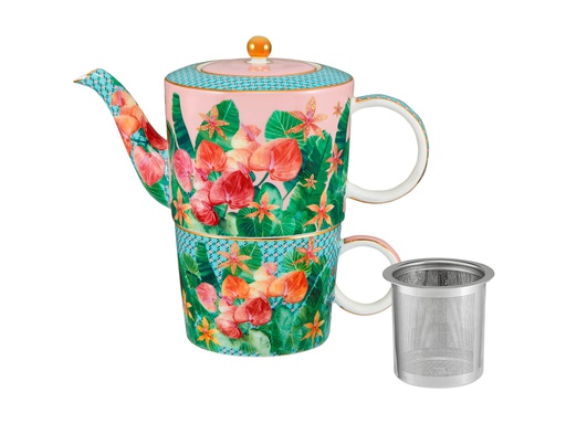 Teekanne mit TeesiebTEAS & C's TROPICANA TEA FOR ONE