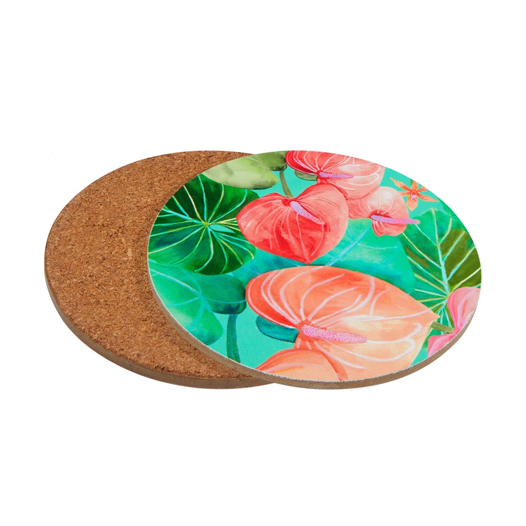 4er-Set Korkuntersetzer TEAS & C's TROPICANA