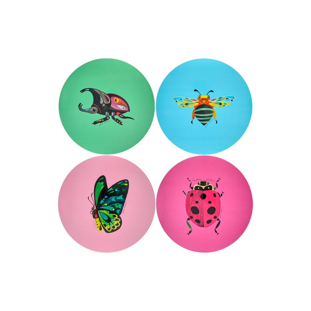 4er-Set Tischset PETE CROMER GARDEN PARTY