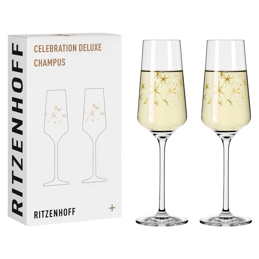 2er-Set Champagnerglas Celebration Deluxe