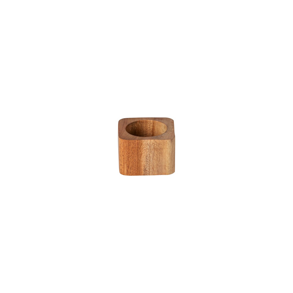 4er-Set Serviettenringe WOOD