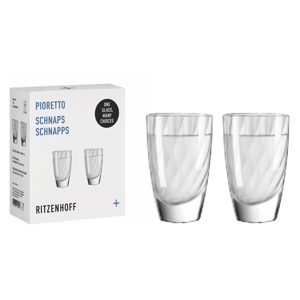2er-Set Espressoglas PIORETTO