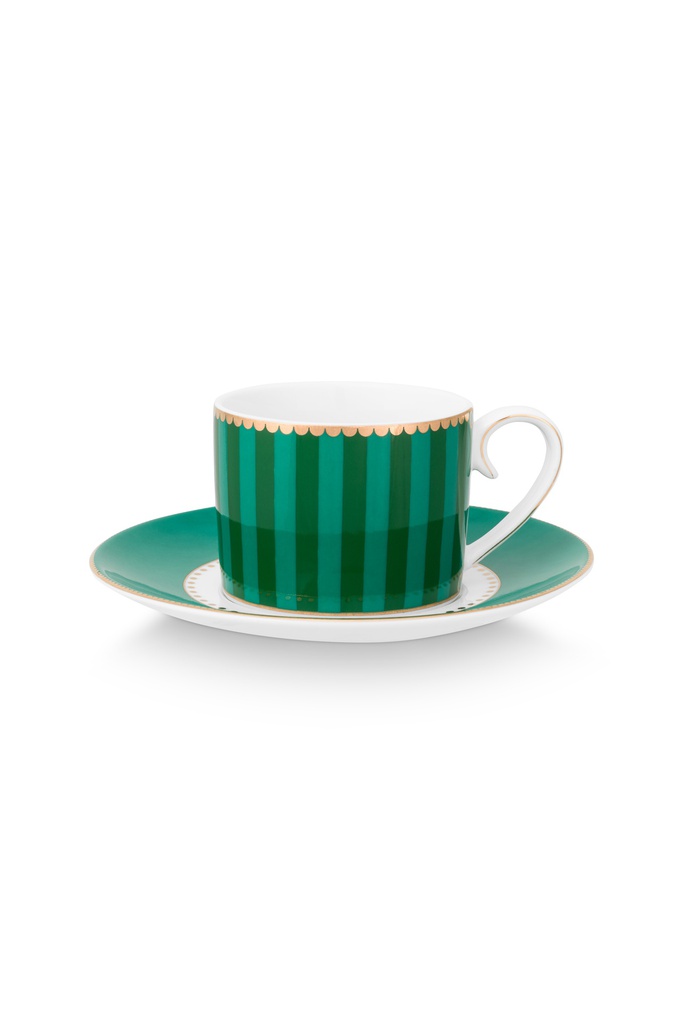 Tasse mit Untertasse LOVE BIRDS MEDALLION