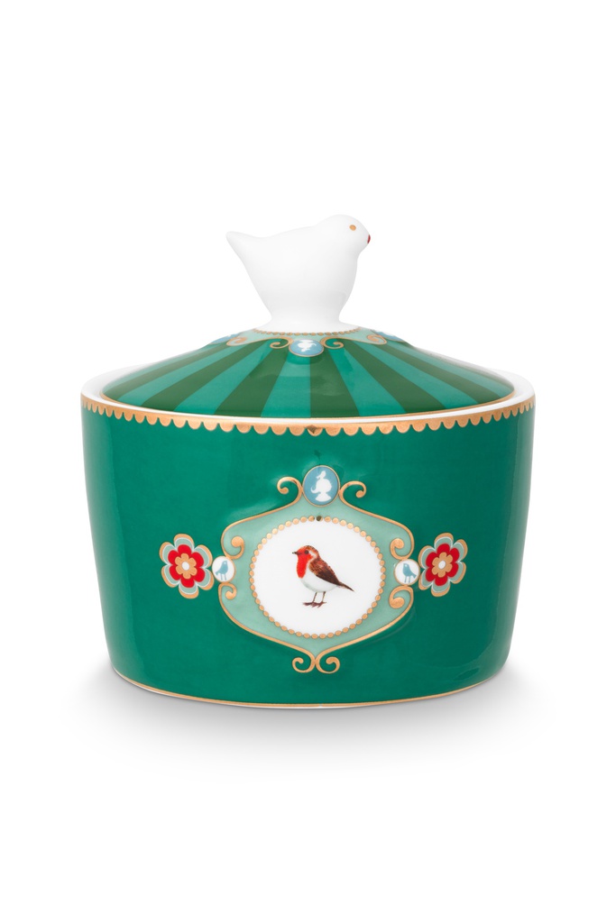 Zuckerdose LOVE BIRDS MEDALLION