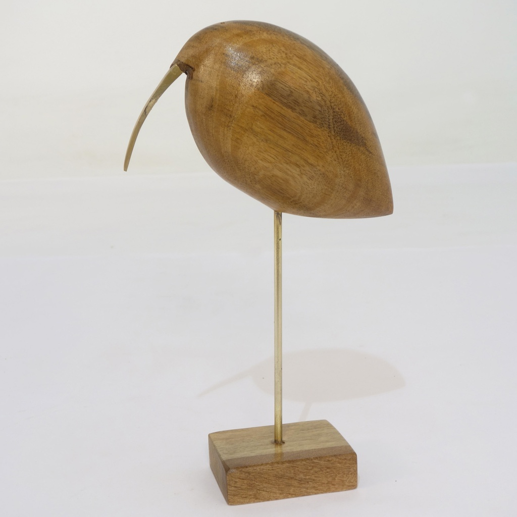 Holzfigur Vogel auf Ständer