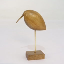 Holzfigur Vogel auf Ständer