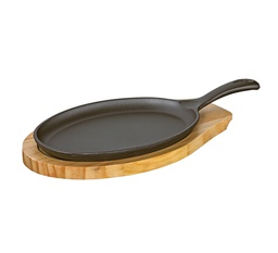 [03 0500 10 13] BBQ Servierpfanne mit Holzbrett