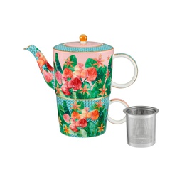 [HV0547] Teekanne mit TeesiebTEAS & C's TROPICANA TEA FOR ONE