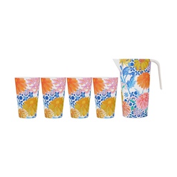 [LE0066] 2er-Set Melamin Salatbesteck SUNBURST