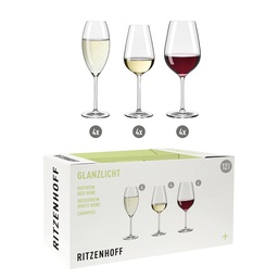 [6291001] 12er-Set Wein-/ Champagnerglas GLANZLICHT